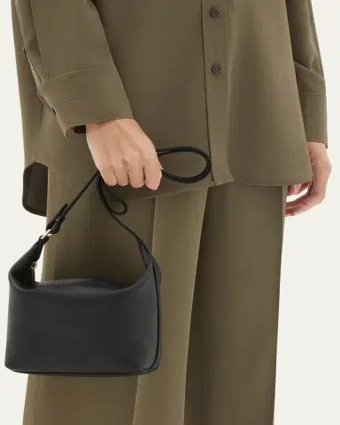 Valextra Mochi Calfskin Leather Pouch Bag | Thumbnail 2 Valextra Mochi Calfskin Leather Pouch Bag | Thumbnail 2
