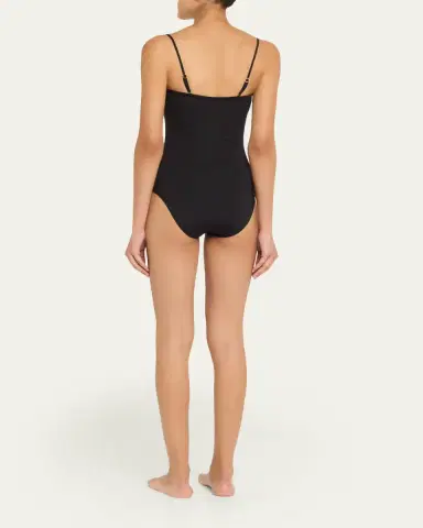 Nili Lotan Ruched U-Ring One-Piece Swimsuit | Thumbnail 6