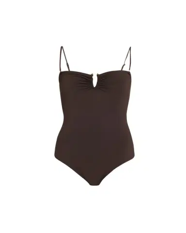Nili Lotan Ruched U-Ring One-Piece Swimsuit | Thumbnail 1