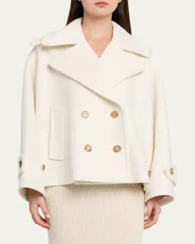 Chloé Double-Breasted Wool Peacoat | Thumbnail 8