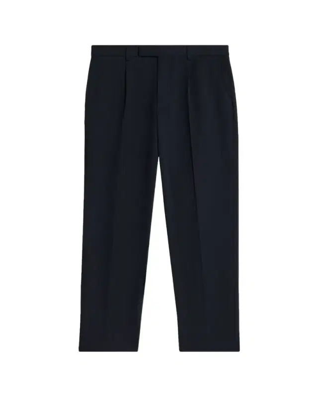 ZEGNA Men's Cotton and Wool Single-Pleated Pants