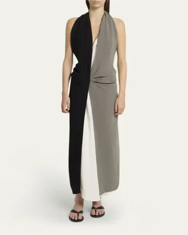 Proenza Schouler Elsa Draped Matte Crepe Dress | Thumbnail 2