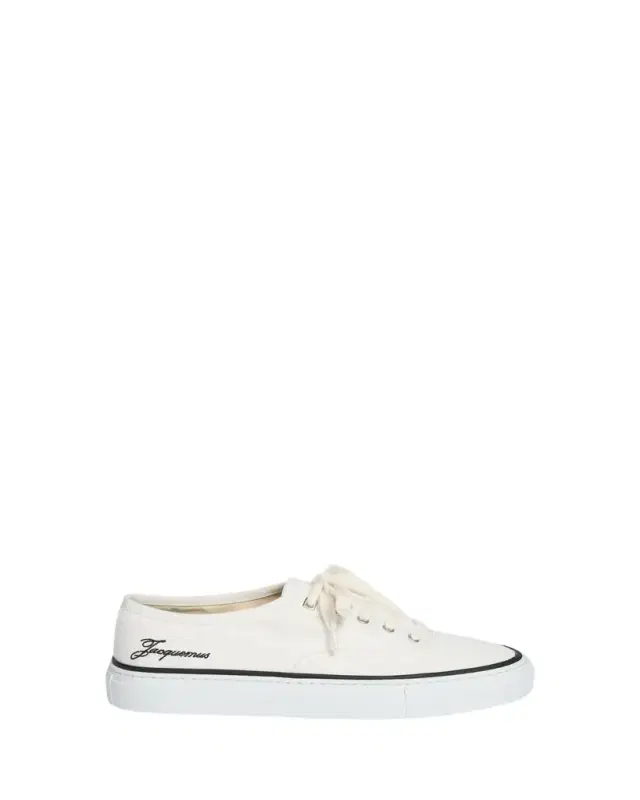 Jacquemus Les Fefe Canvas Low-Top Boat Sneakers
