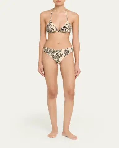 Ulla Johnson Maya Floral String Bikini Top | Thumbnail 2