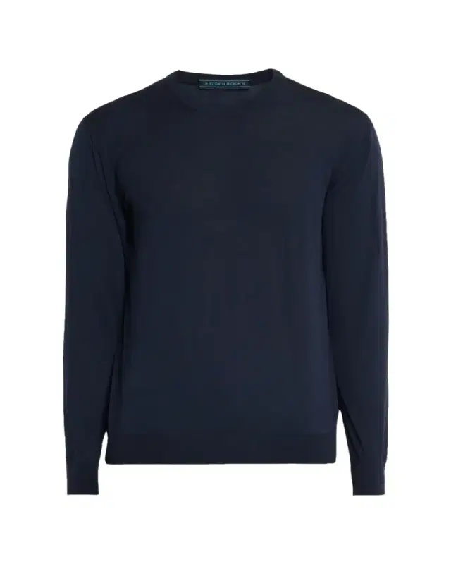 Men's 14 Micron Wool Crewneck Sweater