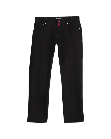 Kiton Men's Black Wash Straight-Fit Jeans | Thumbnail 1 Kiton Men's Black Wash Straight-Fit Jeans | Thumbnail 1
