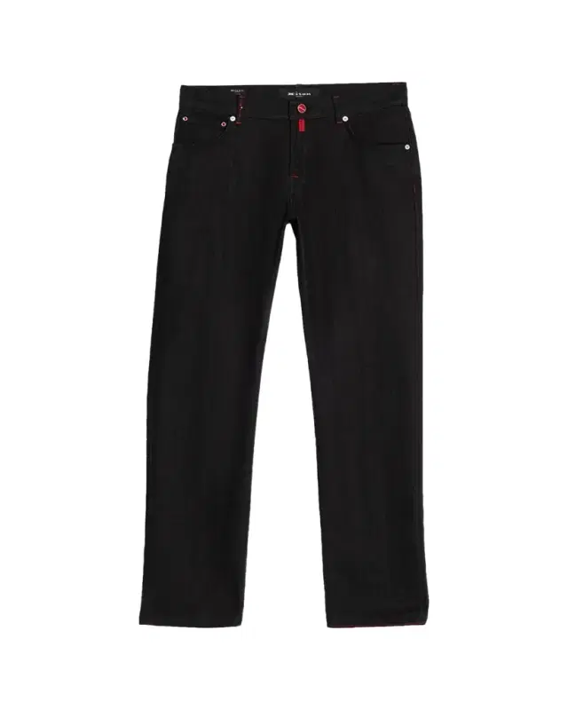 Men's Black Wash Straight-Fit Jeans