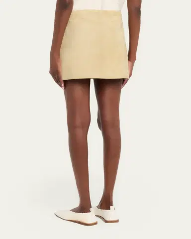Arma Melody A-Line Suede Mini Skirt | Thumbnail 3 Arma Melody A-Line Suede Mini Skirt | Thumbnail 3