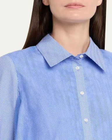 Brandon Maxwell Vaughn Frothy Layered Button-Down Shirt | Thumbnail 5 Brandon Maxwell Vaughn Frothy Layered Button-Down Shirt | Thumbnail 5