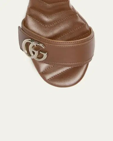 Gucci 95mm GG Marmont Leather Platform Sandals | Thumbnail 3 Gucci 95mm GG Marmont Leather Platform Sandals | Thumbnail 3