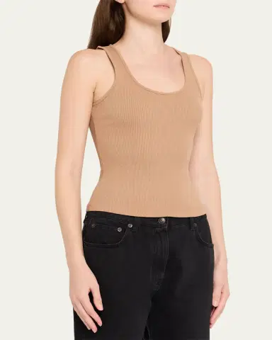 L'AGENCE Adira Scoop-Neck Tank Top | Thumbnail 16