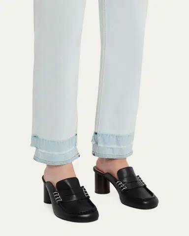 JW Anderson 70mm Suede Loafer Mules | Thumbnail 2