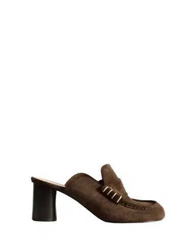 JW Anderson 70mm Suede Loafer Mules | Thumbnail 1