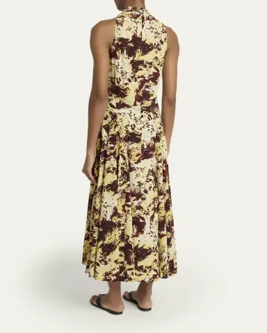 Proenza Schouler Adelide Printed Silk-Blend Dress | Thumbnail 3 Proenza Schouler Adelide Printed Silk-Blend Dress | Thumbnail 3