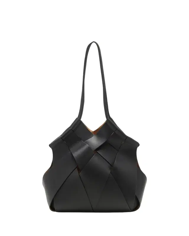Charlotte Woven Leather Shoulder Bag