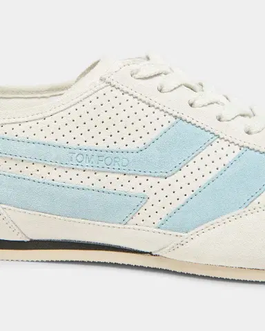 TOM FORD Men 's Brook Suede Low-Top Sneakers | Thumbnail 2