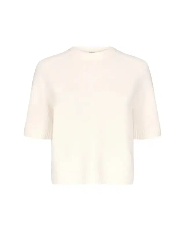 Loulou De Saison Dara Short-Sleeve Cashmere Sweater
