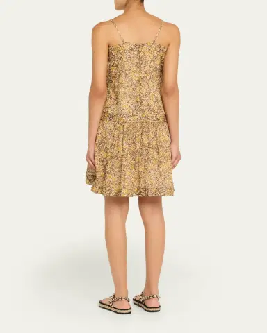 Etoile Isabel Marant Danielle Floral Sleeveless Mini Dress | Thumbnail 3 Etoile Isabel Marant Danielle Floral Sleeveless Mini Dress | Thumbnail 3