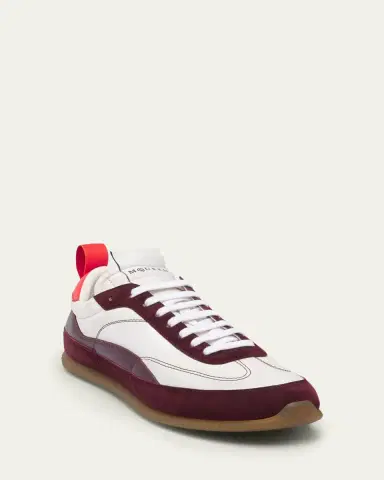 Alexander McQueen Men's EC1 Suede and Nylon Low-Top Trainers | Thumbnail 2 Alexander McQueen Men's EC1 Suede and Nylon Low-Top Trainers | Thumbnail 2