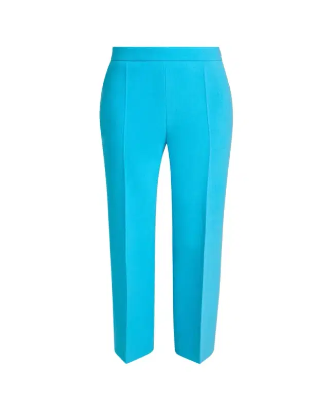 Chloe Lower Impact Wool Crepe Straight-Leg Ankle Pants