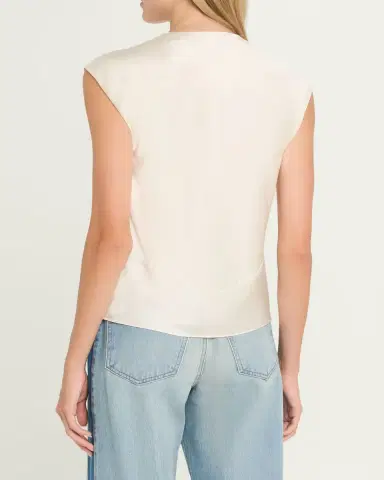 Veronica Beard Sparrow Silk-Blend Keyhole Top | Thumbnail 3