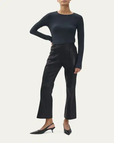 rag & bone Irina Kick-Flare Leather Pants | Thumbnail 2 rag & bone Irina Kick-Flare Leather Pants | Thumbnail 2