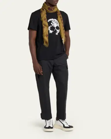 Alexander McQueen Men's Abstract Skull Scarf | Thumbnail 2