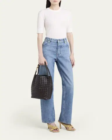 Bottega Veneta Nappa Leather Crossbody Bucket Bag | Thumbnail 5