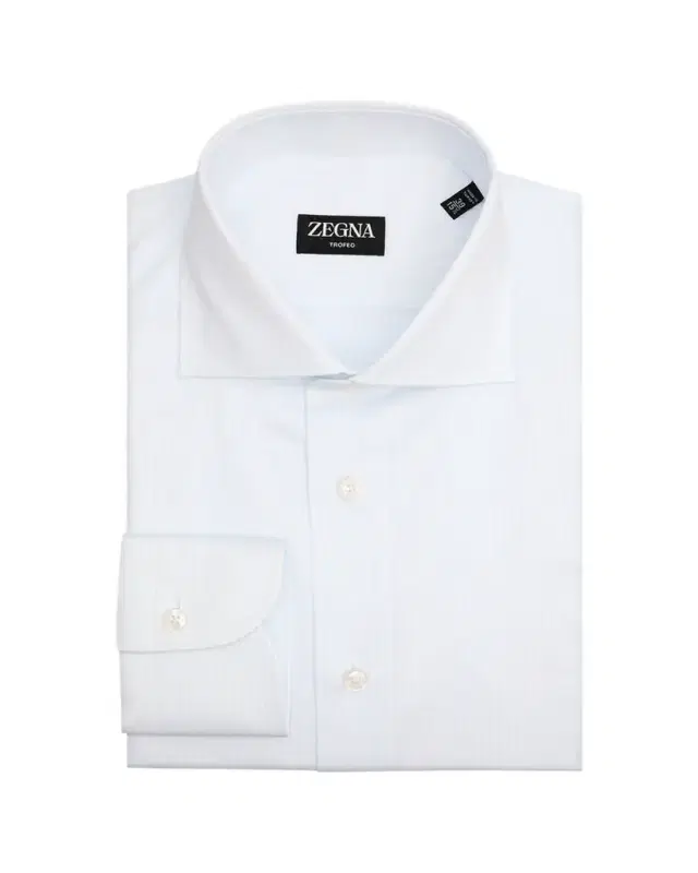 ZEGNA Men's Tonal Stripe Trofeo Cotton Dress Shirt