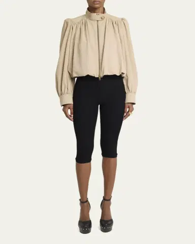 Chloé Shirred Canvas Jacket | Thumbnail 2 Chloé Shirred Canvas Jacket | Thumbnail 2
