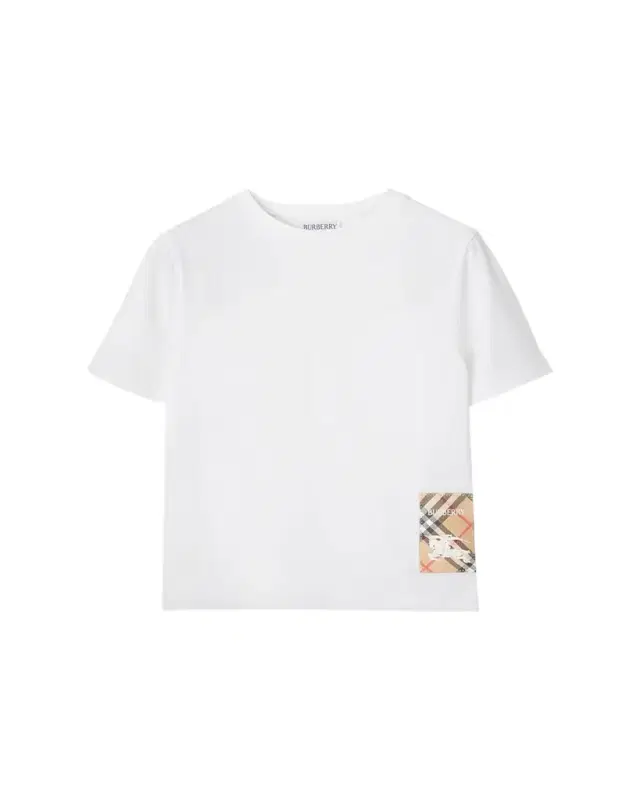 Kid's Cedar EKD Label Short-Sleeve Cotton T-Shirt, Size -14