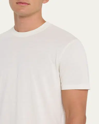 Tom Ford Men's Lyocell-Cotton Crewneck T-Shirt | Thumbnail 9