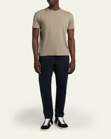 Tom Ford Men's Lyocell-Cotton Crewneck T-Shirt | Thumbnail 10