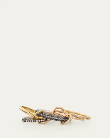 Spinelli Kilcollin Leo Mixed-Metal Statement Ring with Diamonds | Thumbnail 3