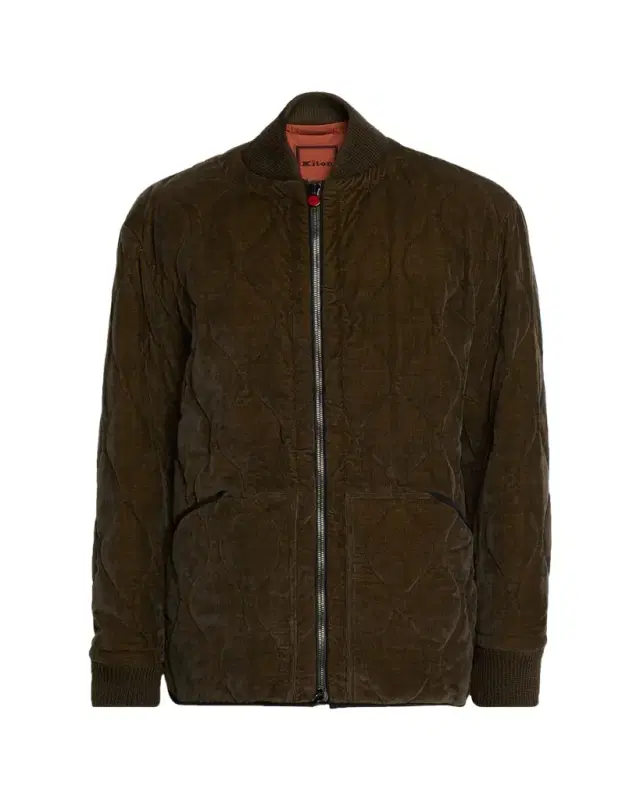Kiton Men's Quilted Bomber Jacket
