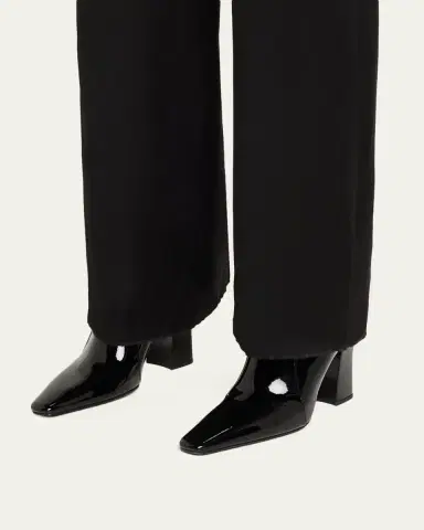 Saint Laurent Rainer Patent Leather Booties | Thumbnail 2