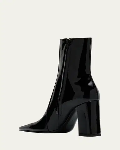 Saint Laurent Rainer Patent Leather Booties | Thumbnail 4