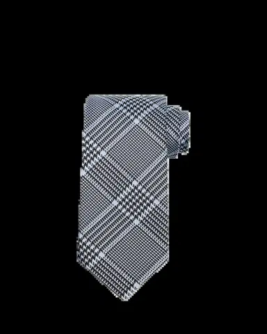 Tom Ford Men's Prince of Wales Grid Check Silk Tie | Thumbnail 2 Tom Ford Men's Prince of Wales Grid Check Silk Tie | Thumbnail 2