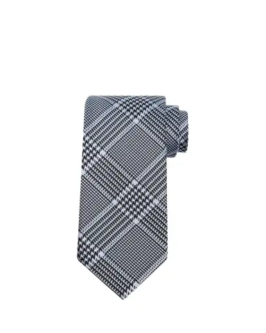 Tom Ford Men's Prince of Wales Grid Check Silk Tie | Thumbnail 1 Tom Ford Men's Prince of Wales Grid Check Silk Tie | Thumbnail 1