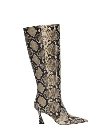 Stuart Weitzman 85mm Vinnie Snake-Printed Leather Knee-High Boots | Thumbnail 1 Stuart Weitzman 85mm Vinnie Snake-Printed Leather Knee-High Boots | Thumbnail 1