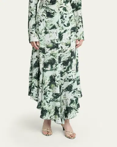 Proenza Schouler Joelle Printed Silk-Blend Skirt | Thumbnail 4 Proenza Schouler Joelle Printed Silk-Blend Skirt | Thumbnail 4