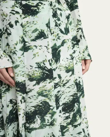Proenza Schouler Joelle Printed Silk-Blend Skirt | Thumbnail 5 Proenza Schouler Joelle Printed Silk-Blend Skirt | Thumbnail 5