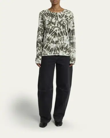 Proenza Schouler Mia Long-Sleeve Tie Dye Top | Thumbnail 2