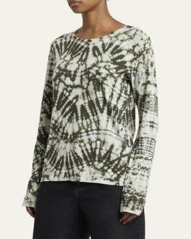 Proenza Schouler Mia Long-Sleeve Tie Dye Top | Thumbnail 4