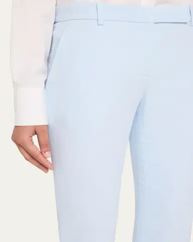 McQueen Bootcut Leaf Crepe Pants | Thumbnail 5