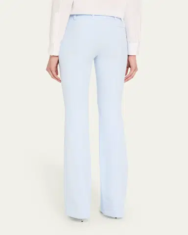 McQueen Bootcut Leaf Crepe Pants | Thumbnail 7