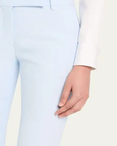 McQueen Bootcut Leaf Crepe Pants | Thumbnail 9