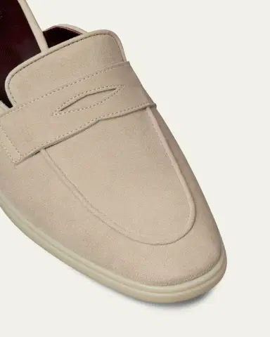 Bougeotte Suede Loafer Mules | Thumbnail 3 Bougeotte Suede Loafer Mules | Thumbnail 3