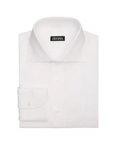 ZEGNA Men's Cotton Oxford Spread-Collar Dress Shirt | Thumbnail 1