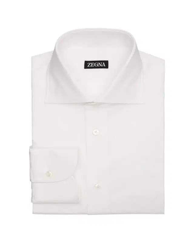 Men's Cotton Oxford Spread-Collar Dress Shirt